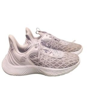Under Armour Curry Flow 9 Team Basketball Shoes Grey/White Men- 7, Women-8.5 NO